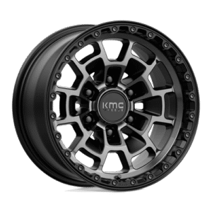 KMC KM718 SUMMIT SATIN BLACK W/ GRAY TINT 16x8