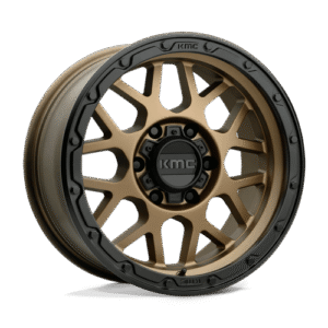 KMC KM535 GRENADE OFF-ROAD MATTE BRONZE W/ M-BLACK LIP 17x9