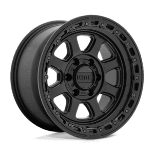 KMC KM548 CHASE SATIN BLACK W/ GLOSS BLACK LIP 18x9