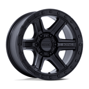 KMC KM551 OUTRUN MATTE BLACK W/ GLOSS BLACK LIP 18x9