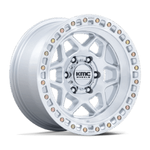 KMC KM553 TORX GLOSS SILVER W/ MACHINED FACE 17x9
