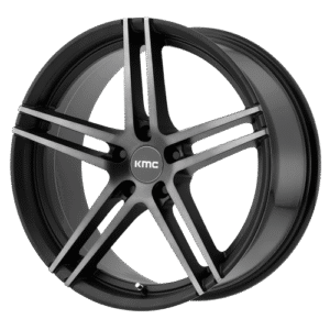 KMC KM703 MONOPHONIC SATIN BLACK W/ TITAN-BLK FACE 20x10