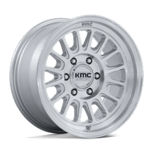 KMC KM733 IMPACT FFT GLOSS SILVER W/ MACHINED FACE 18x9