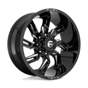 Fuel 1PC D747 LOCKDOWN GLOSS BLACK MILLED 20x9