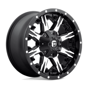 Fuel 1PC D541 NUTZ MATTE BLACK MACHINED 20x10