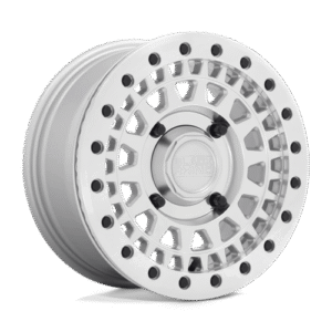 Black Rhino Hard Alloys - UTV PARKER UTV BEADLOCK SILVER W/ MIRROR CUT FACE 15x7
