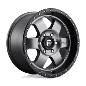Fuel 1PC D619 PODIUM MATTE GUNMETAL BLACK BEAD RING 18x9