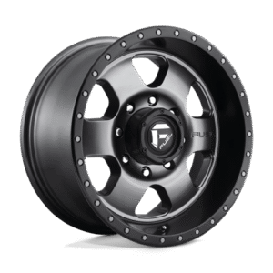 Fuel 1PC D619 PODIUM MATTE GUNMETAL BLACK BEAD RING 18x9