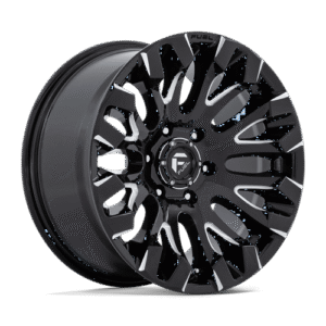 Fuel 1PC D828 QUAKE GLOSS BLACK MILLED 18x9