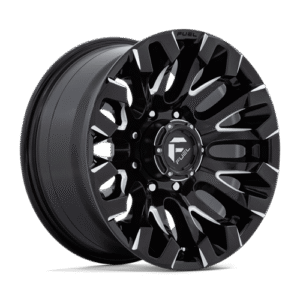 Fuel 1PC D828 QUAKE GLOSS BLACK MILLED 18x9