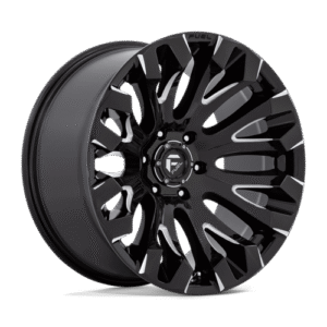 Fuel 1PC D828 QUAKE GLOSS BLACK MILLED 18x9