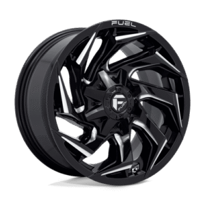 Fuel 1PC D753 REACTION GLOSS BLACK MILLED 18x9