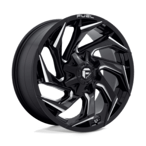 Fuel 1PC D753 REACTION GLOSS BLACK MILLED 20x9