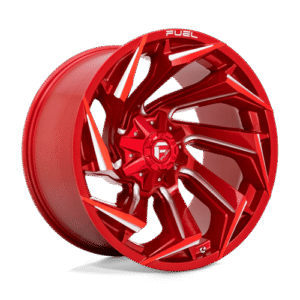 Fuel 1PC D754 REACTION CANDY RED MILLED 22x12