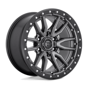 Fuel 1PC D680 REBEL MATTE GUNMETAL BLACK BEAD RING 18x9