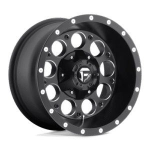 Fuel 1PC D525 REVOLVER MATTE BLACK MILLED 15x8