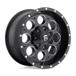 Fuel 1PC D525 REVOLVER MATTE BLACK MILLED 16x8