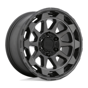 Black Rhino Hard Alloys ROTOR MATTE GUNMETAL W/ BRUSHED FACE 20x9