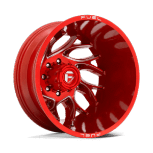 Fuel 1PC D742 RUNNER CANDY RED MILLED 20x8.25