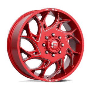 Fuel 1PC D742 RUNNER CANDY RED MILLED 22x8.25