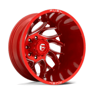 Fuel 1PC D742 RUNNER CANDY RED MILLED 22x8.25