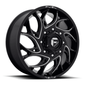 Fuel 1PC D741 RUNNER GLOSS BLACK MILLED 22x8.25