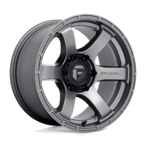 Fuel 1PC D767 RUSH MATTE GUN METAL 18x9