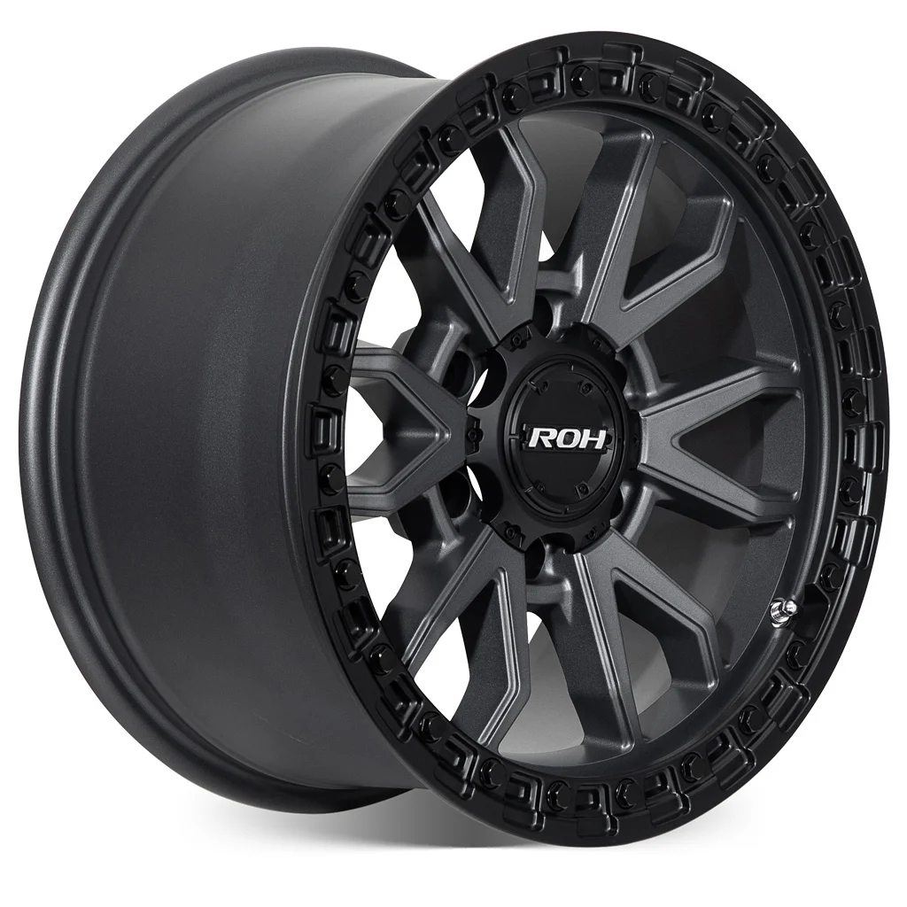 ROH RAID MATT BLACK GRAPHITE 17x9