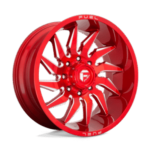 Fuel 1PC D745 SABER CANDY RED MILLED 20x10