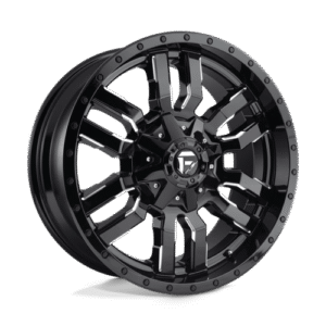 Fuel 1PC D595 SLEDGE GLOSS BLACK MILLED 22x9.5