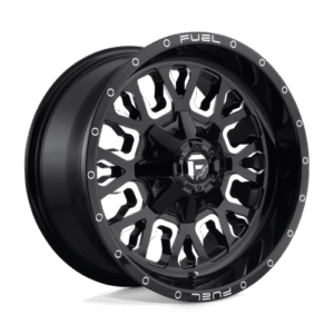 Fuel 1PC D611 STROKE GLOSS BLACK MILLED 18x9