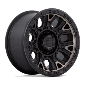 Fuel 1PC D824 TRACTION MATTE BLACK W DOUBLE DARK TINT 17x9