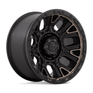 Fuel 1PC D824 TRACTION MATTE BLACK W DOUBLE DARK TINT 20x10