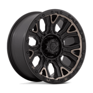 Fuel 1PC D824 TRACTION MATTE BLACK W DOUBLE DARK TINT 20x9