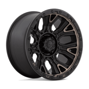 Fuel 1PC D824 TRACTION MATTE BLACK W DOUBLE DARK TINT 20x10