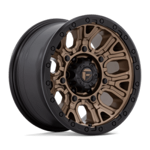 Fuel 1PC D826 TRACTION MATTE BRONZE W/ BLACK RING 17x9