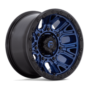 Fuel 1PC D827 TRACTION DARK BLUE W/ BLACK RING 17x9
