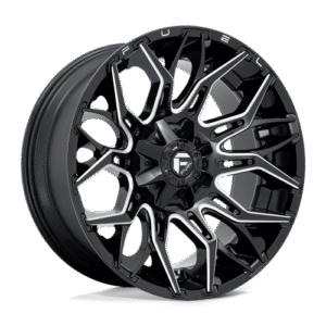 Fuel 1PC D769 TWITCH GLOSSY BLACK MILLED 22x10