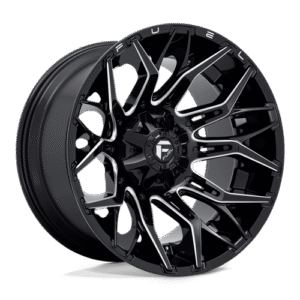 Fuel 1PC D769 TWITCH GLOSSY BLACK MILLED 22x12
