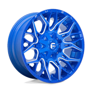 Fuel 1PC D770 TWITCH ANODIZED BLUE MILLED 22x12