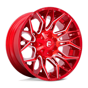 Fuel 1PC D771 TWITCH CANDY RED MILLED 22x10