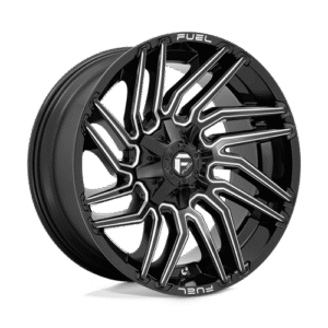 Fuel 1PC D773 TYPHOON GLOSS BLACK MILLED 22x10