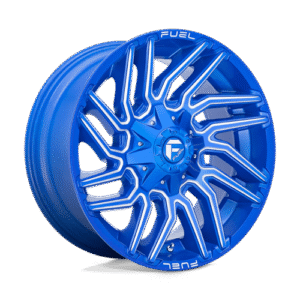 Fuel 1PC D774 TYPHOON ANODIZED BLUE MILLED 22x12