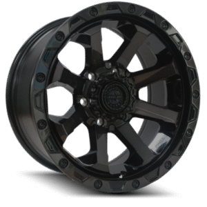 AMERICANOUTLAW CAPONE Gloss Black Tinted Face 17x8.5