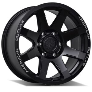 AMERICANOUTLAW LEGACY Satin Black 18x9