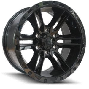 AMERICANOUTLAW RAILCAR 6 Gloss Black Tinted Lip 17x8.5