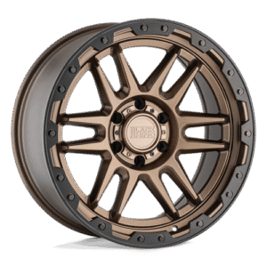 Black Rhino Hard Alloys APACHE MATTE BRONZE W/ BLK RG & BOLTS 17x8.5