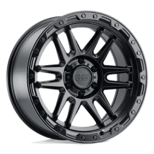Black Rhino Hard Alloys APACHE MATTE BLACK W/ BLACK BOLTS 20x9