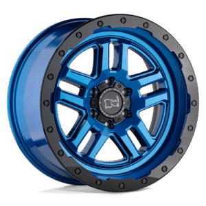 Black Rhino Hard Alloys BARSTOW DEARBORN BLUE W/ BLACK RING 20x9.5
