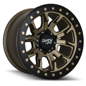DIRTY LIFE Dual Tek DT1 Satin Gold Black Lip 18x9